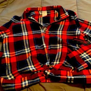 Red White & Blue flannel